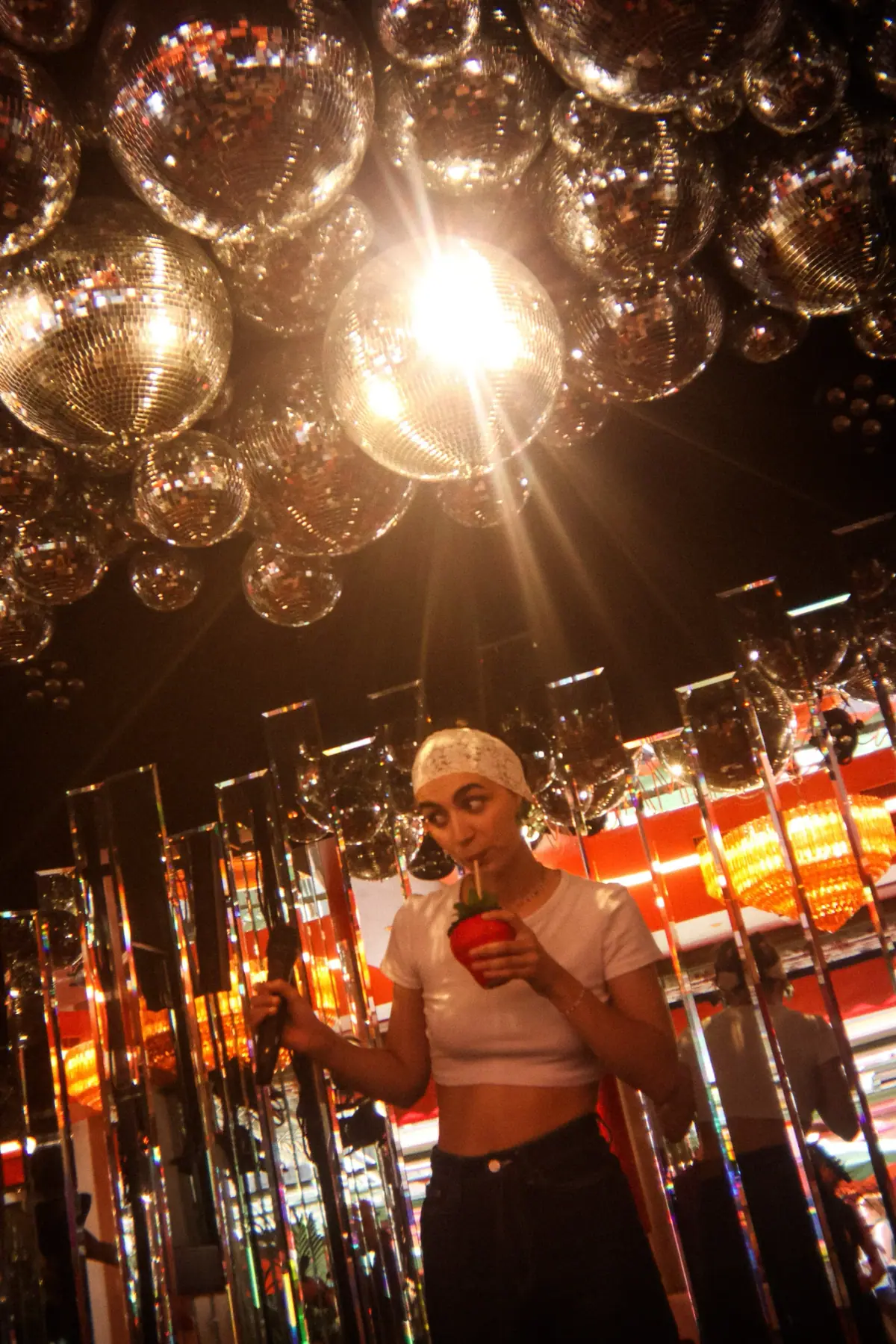 Party in the Poppy private karaoke room at Madame Claude, Paris